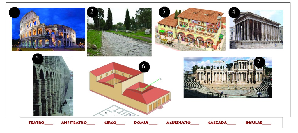 Actividad sobre arquitectura romana
